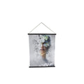 Cozydecor wall decoration woman cloth 76x97cm