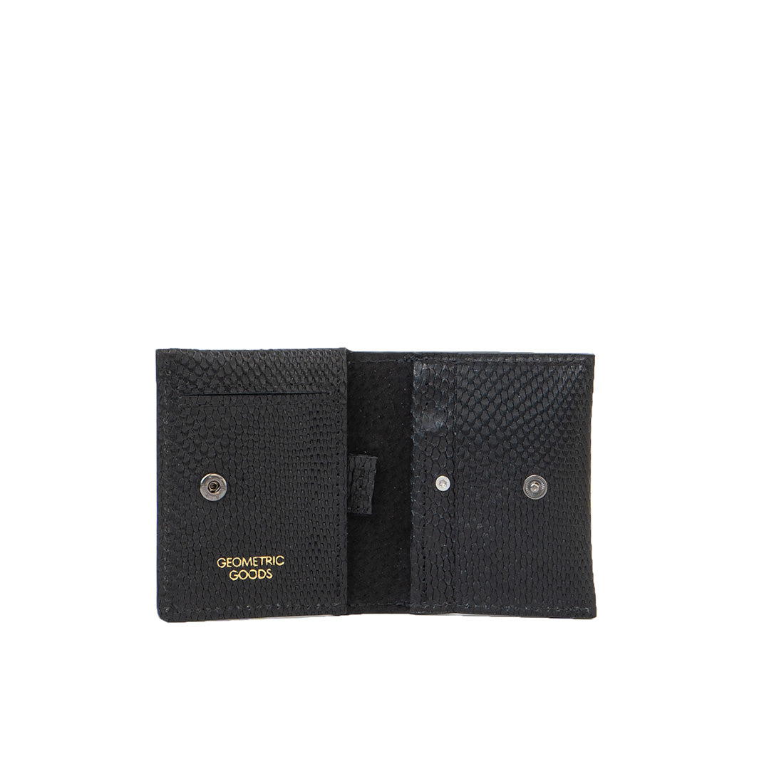 Leather Card Wallet for AirTag - Minimalist 5.0 (Snake Print)