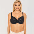 Sheer Lace Full Coverage Minimizer Underwire Bra
